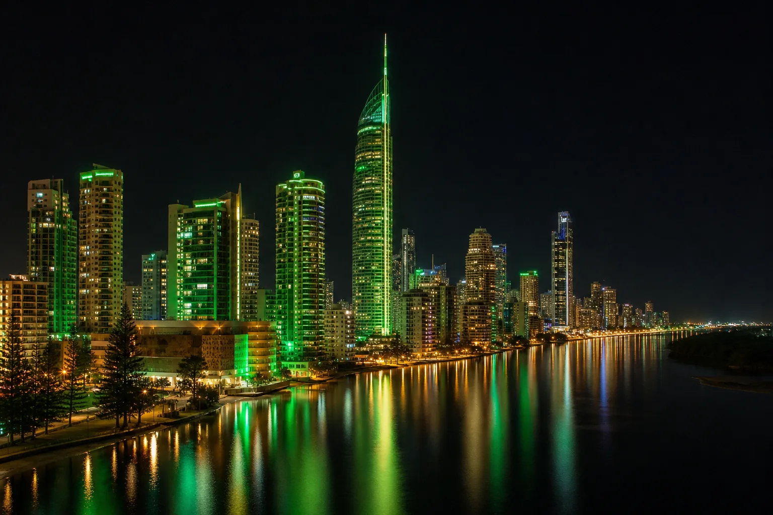 Editorial city guide graphic for Roo Casino readers in Gold Coast, QLD